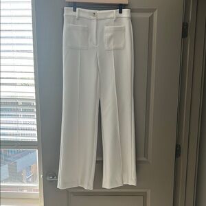 LOFT Cream Wide Leg Pants